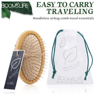 Personalized Boar Bristles Hair Brush Cork handle Round Barrel Hair Comb For Curling  Anti Static Roller HairBrush Wood Combs