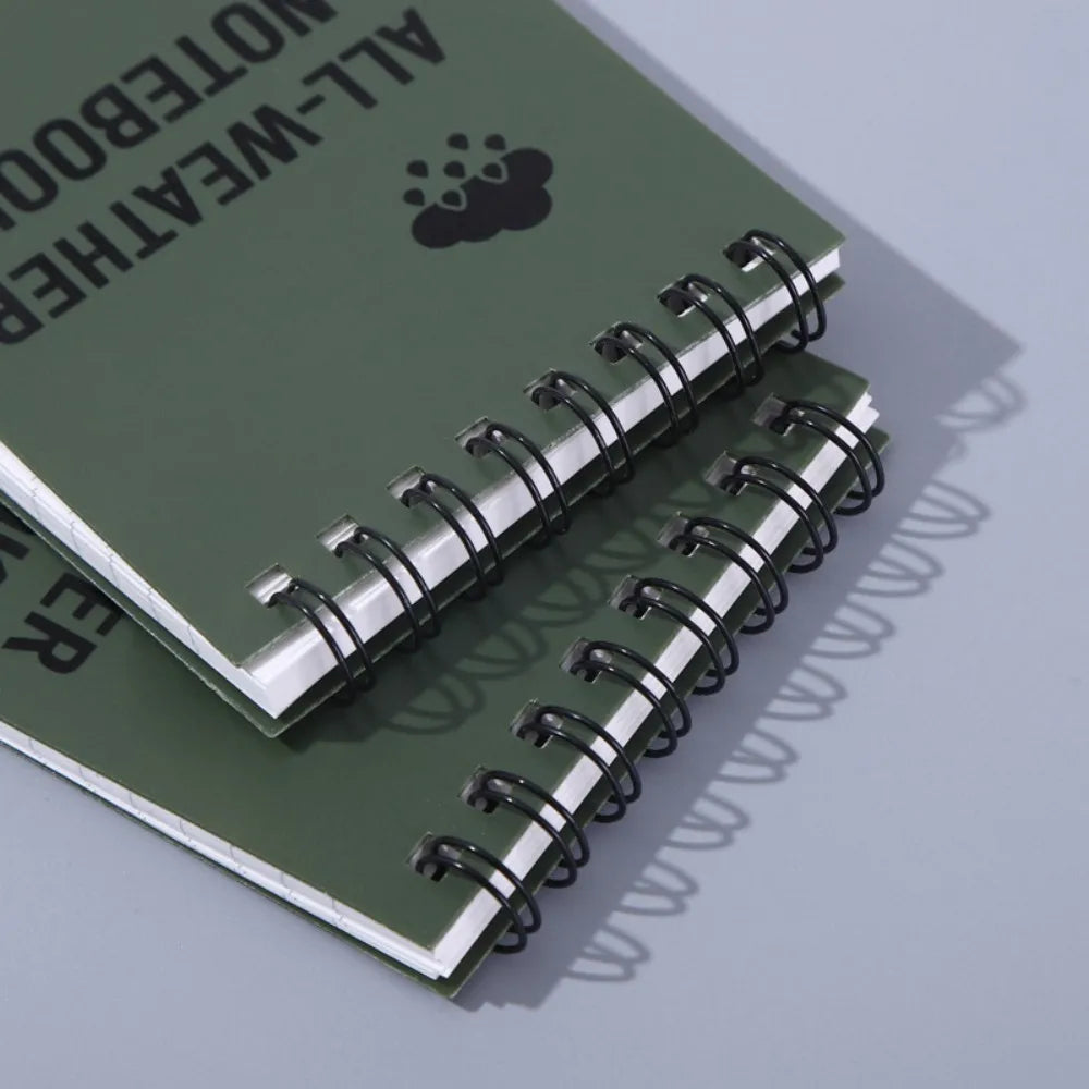 Waterproof Pocket Notebook Tactical All Weather Pocket Notepads With Lined Pages, Spiral Notebook Mini Memo Pad Note Pads
