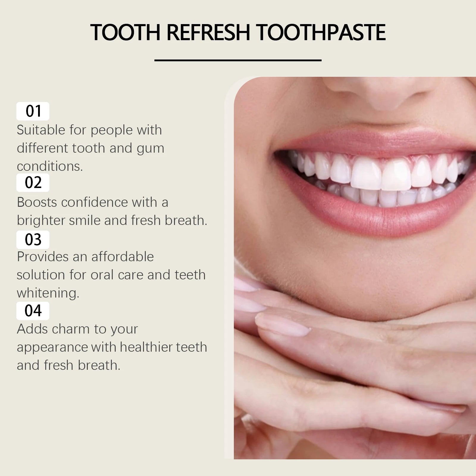 Teeth Whitening Toothpaste Eliminate Tooth Stains Remove Smoke Coffee Tea Stains Protect Gum Freshens Breath Oral Dental Care