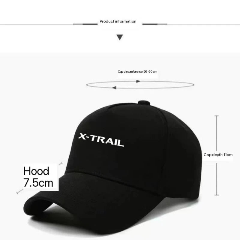 For NISSAN X-TRAIL T31 XTRAIL T30 T32 Baseball Caps Women Men Sun Hat Snapback Adjustable Casual Outdoor Sport Running