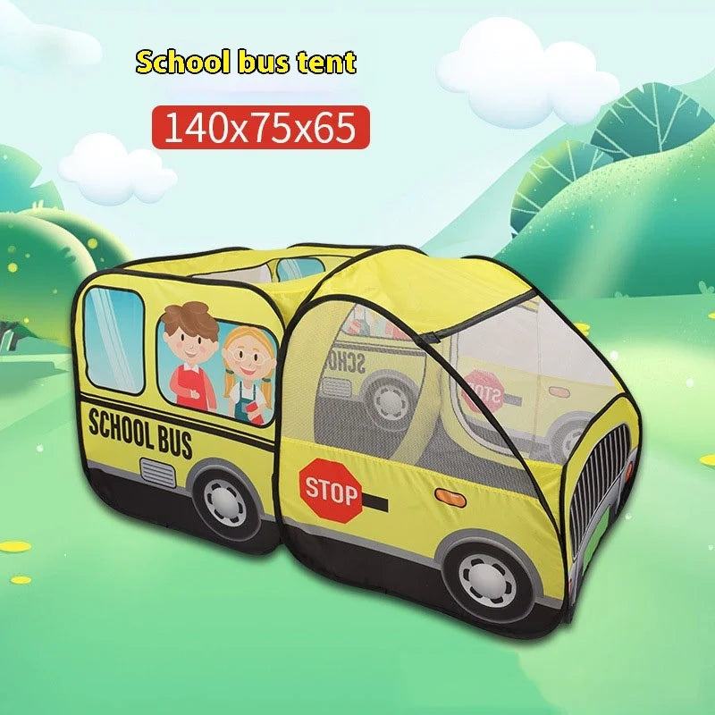 Super Large New Children's Tent Cartoon Car Theme Tent Indoor and Outdoor Game House Automatic and Convenient Installation Free
