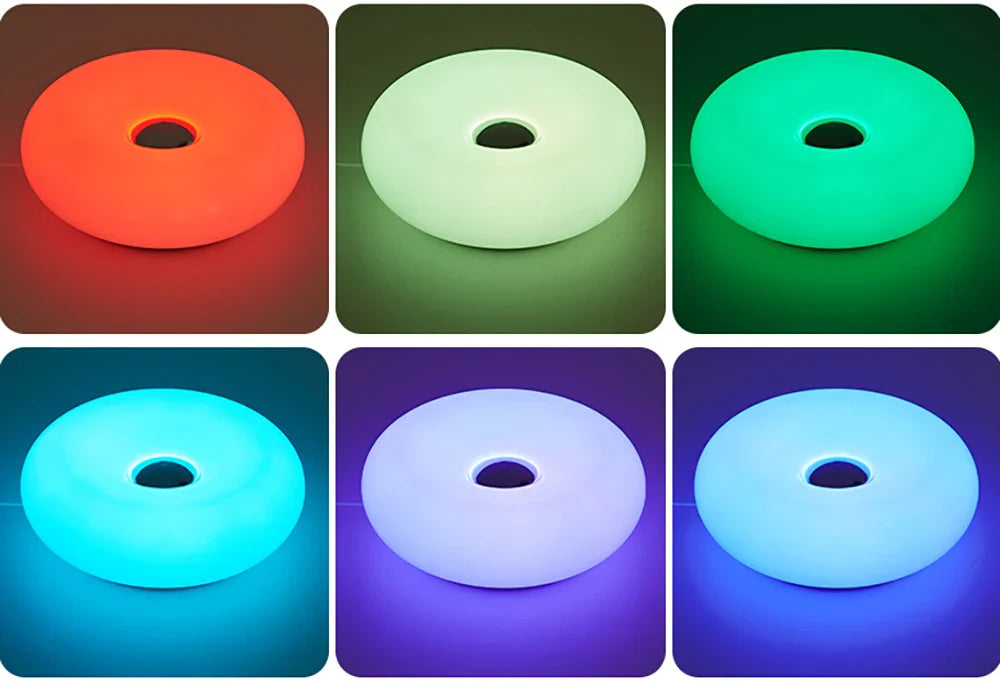 Bauhaus donut table lamp USB plug bedroom bedside decorative light living room dining room ambient light