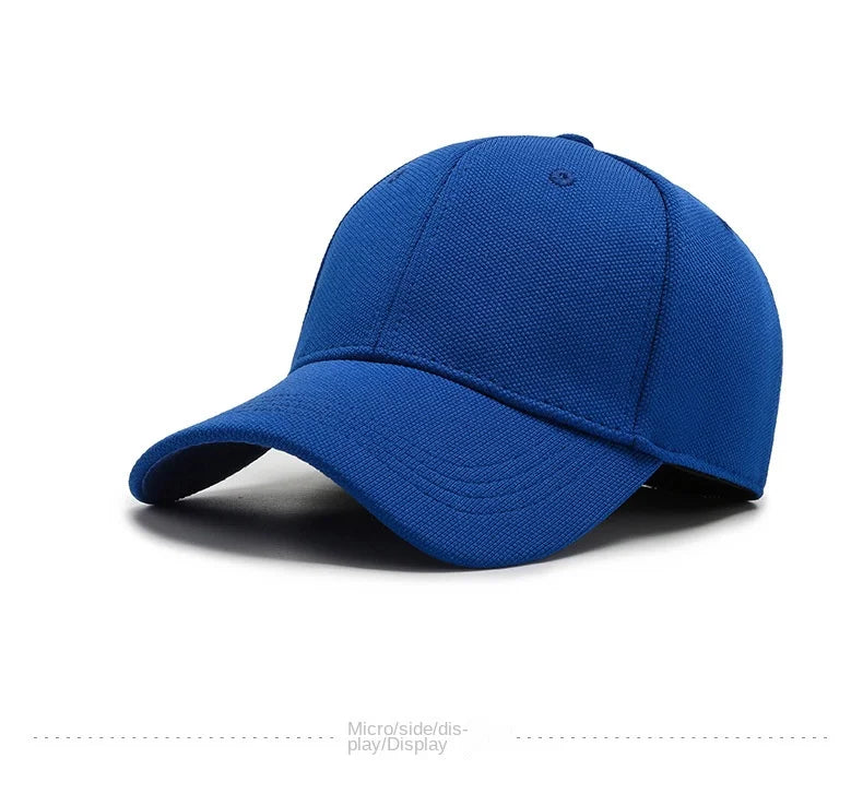 Men Back Closure Baseball Cap Hip Hop Spring Summer Sun Hats Women Snapback Solid Color  Caps