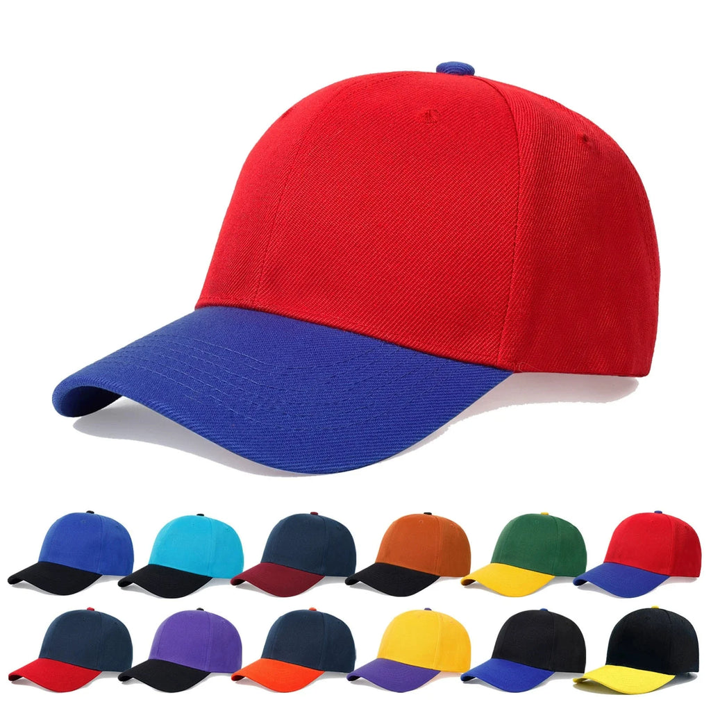 1PC Black Cap Solid Color Baseball Cap Snapback Caps Casquette Hats Fitted Casual Gorras Hip Hop Dad Hats Men Women Unisex