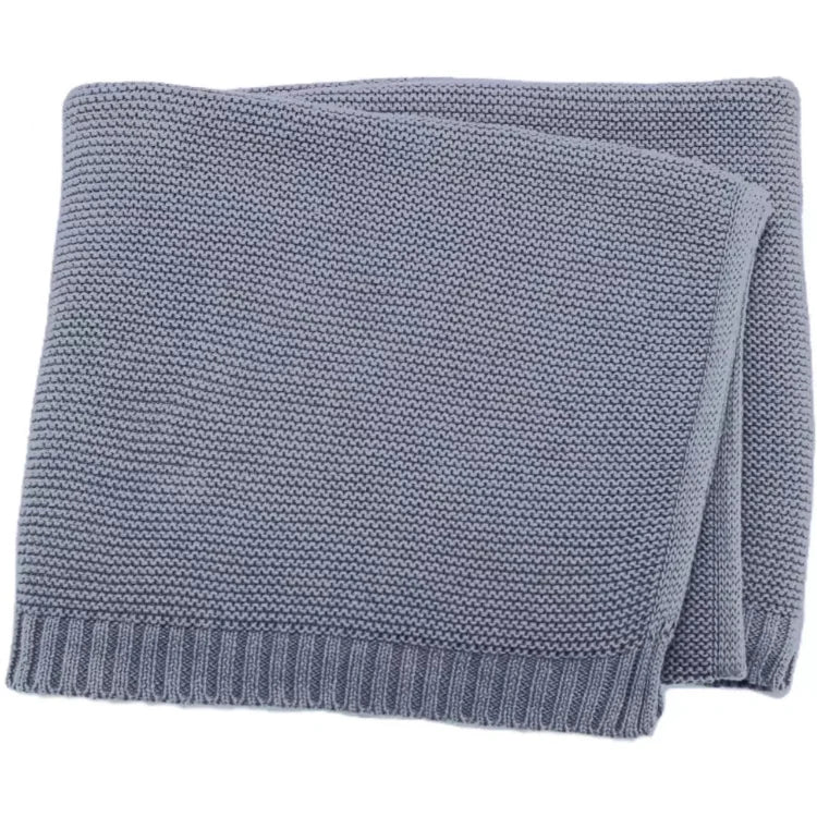 Personalized Name Baby Blanket Embroidered Name Knit Baby Blanket Newborn Gift New Mom Gifts Newborn Baby Girl & Boy Gift