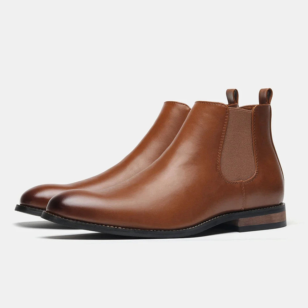 Boots Men Comfortable Brand Fashion 2026 Boots Leather