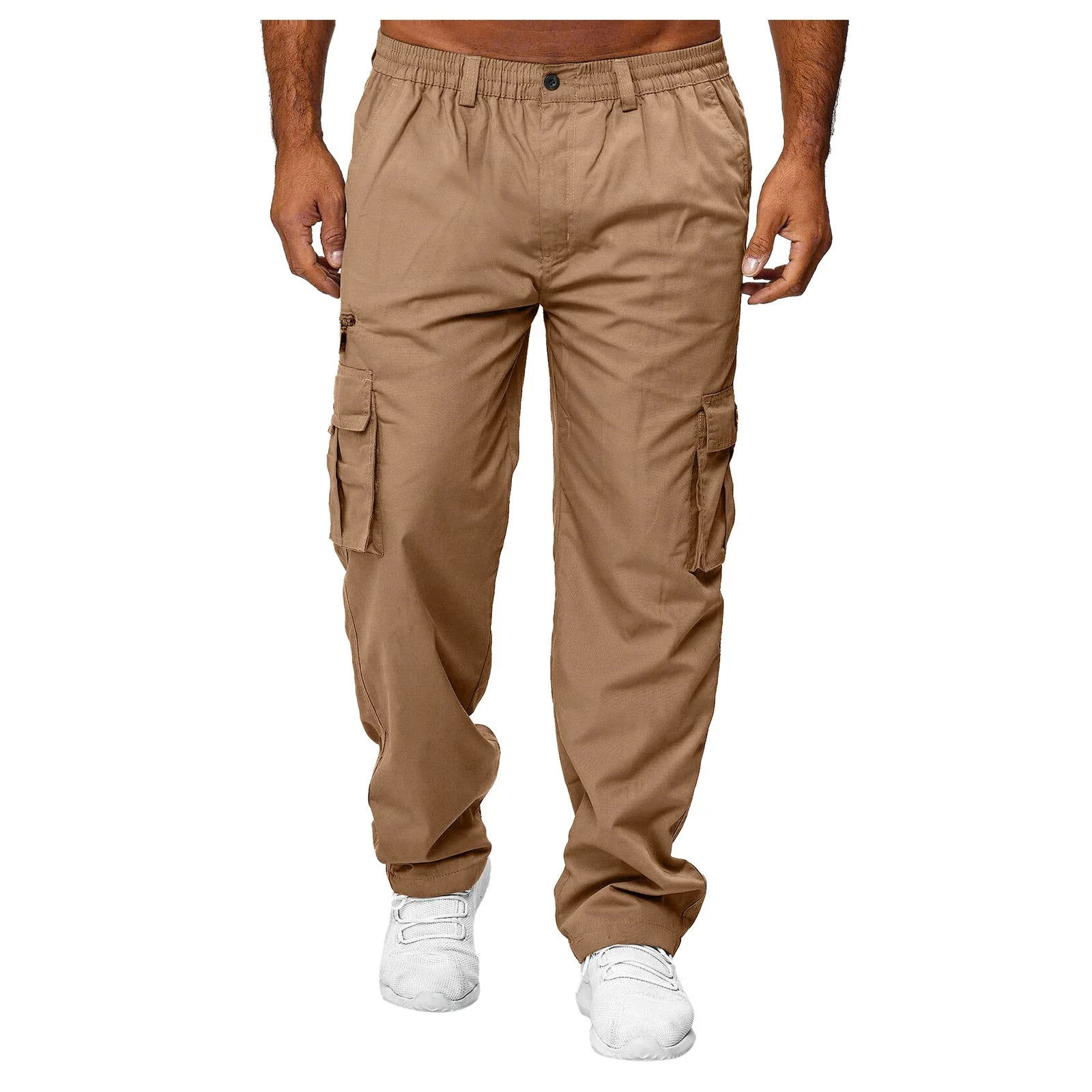 Men Sweatshirts Jogging Pants Men Casual Pants Men Stylish Color Block Zip Pockets Drawstring Sports Skinny Pants Trousers Pants