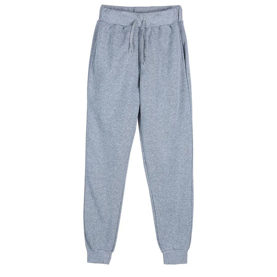Sweatpants Spring Autumn Cotton Long Pants Jogger Trousers Casual Sports Men's and Women's Fitness Solid Jogging Pants 5 Colors
