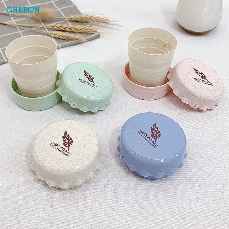 Portable Folding Cup Student Eco-friendly Material Foldable Mug Coffee Cups Travel Folding Glass Water Bottle Bivouac Glasses