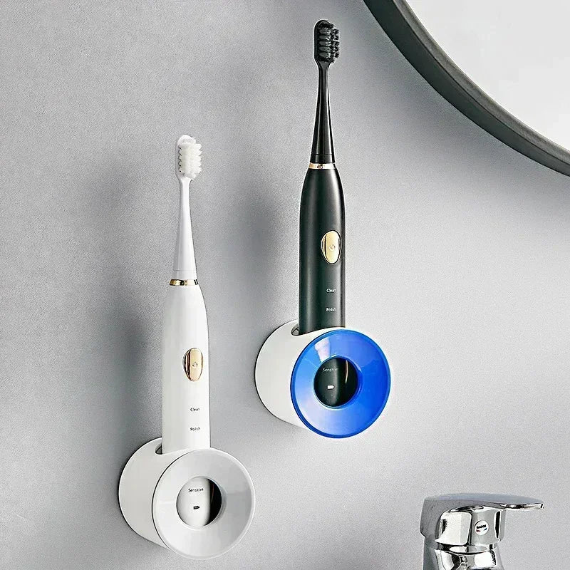 Bathroom Toothbrush Holder Wall Mount Bathroom Organizer Double Single Hole Self Adhesive Tooth Brush  Accessories Space Saving