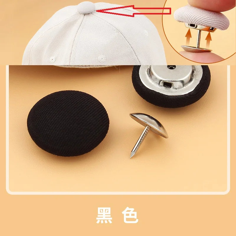 1 Pair Colorful Snapback Hats Replacement Strap - 6 Colors Plastic Fastener Baseball Cap Extender Snap Rich Colors