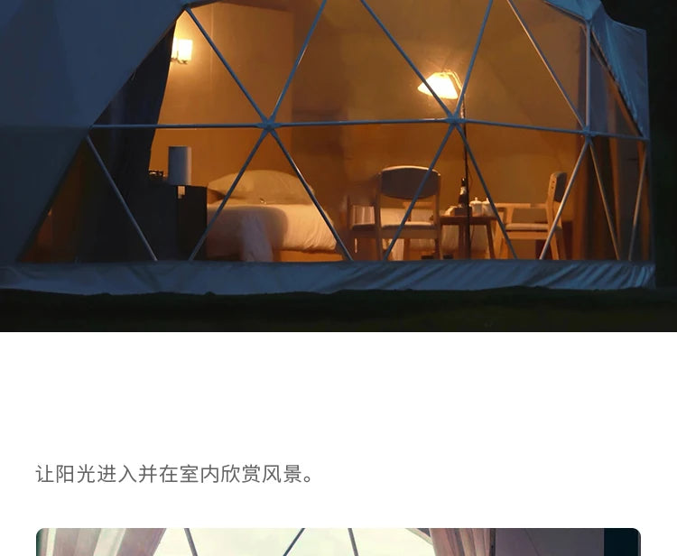 Hotel Tent Room Ball Tent Star Room Accommodation Camp Homestay Translucent 2-6 people