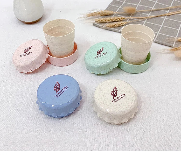 Portable Folding Cup Student Eco-friendly Material Foldable Mug Coffee Cups Travel Folding Glass Water Bottle Bivouac Glasses