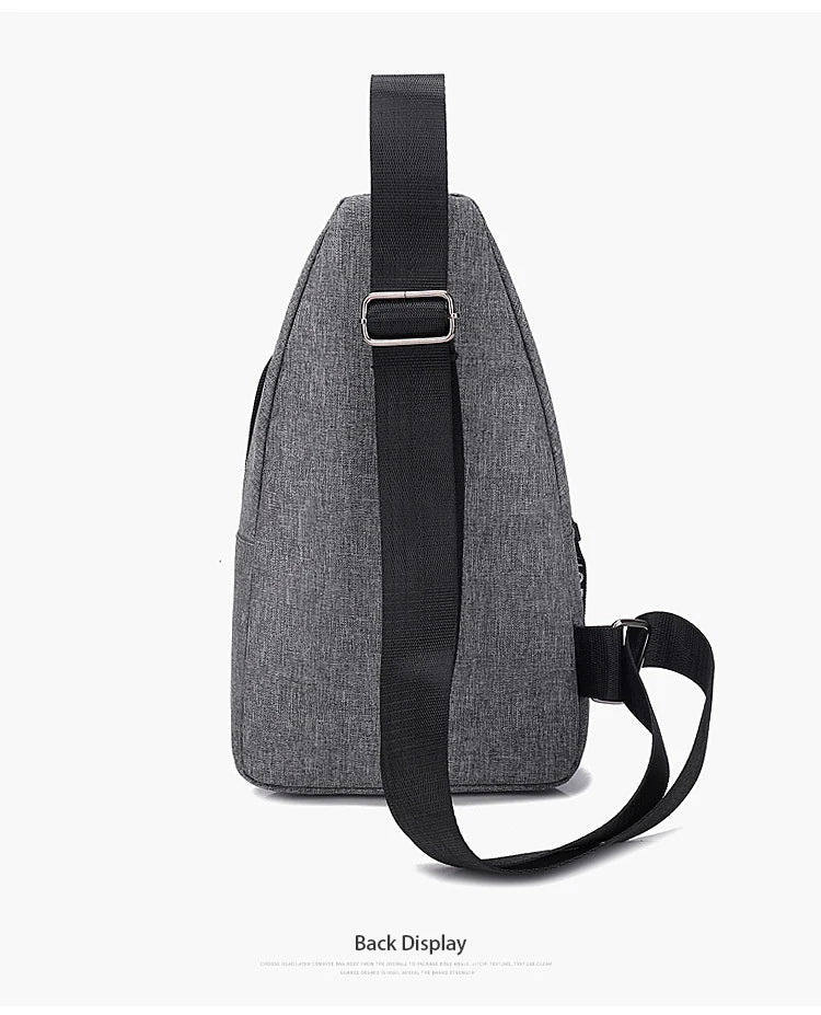 Travel Men's Handbags USB Chest Bag Designer Messenger Crossbody Bags Water-Proof Shoulder Bag Diagonal Package Sports Back Pack