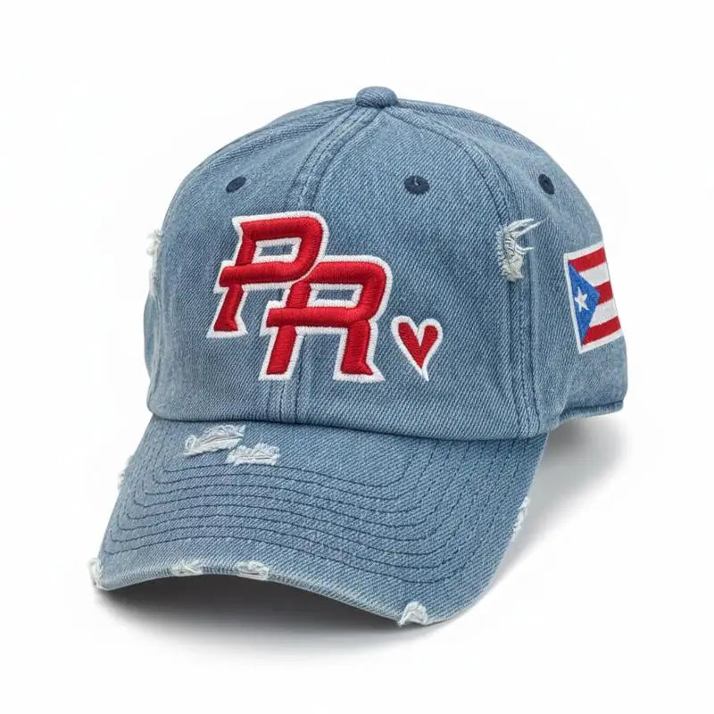 Puerto Rico Snapback Cotton Material Camouflage Brim PR Embroidered Adjustable Snapback Hat High Quality Outdoor Truck Hats