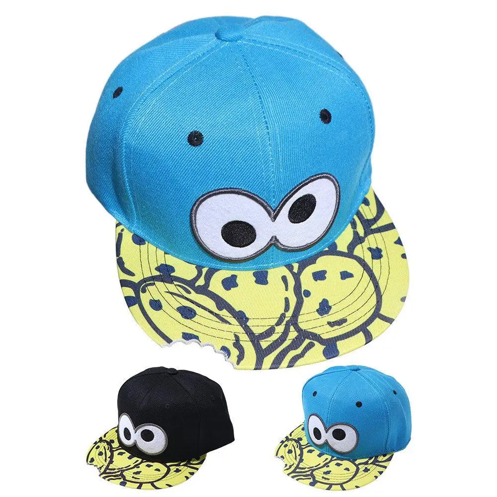 Snapback Hat Eye Pizza Baseball Cap Letter Embroidery Sunscreen Sun Hat Hip-hop Korean Style Peaked Cap Sports