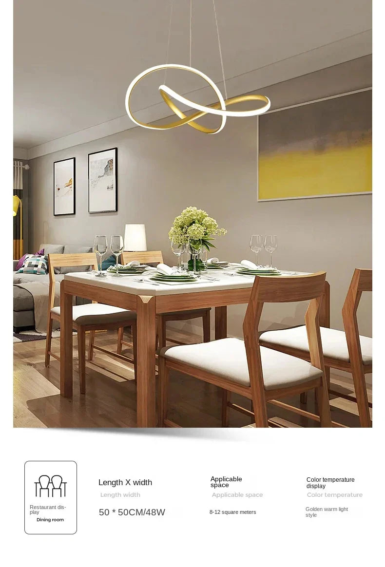 Modern Dining Room Pendant Lights Nordic LED Dining Table Ceiling Chandelier Living Room Home Indoor Bar Counter Hanging Lamp