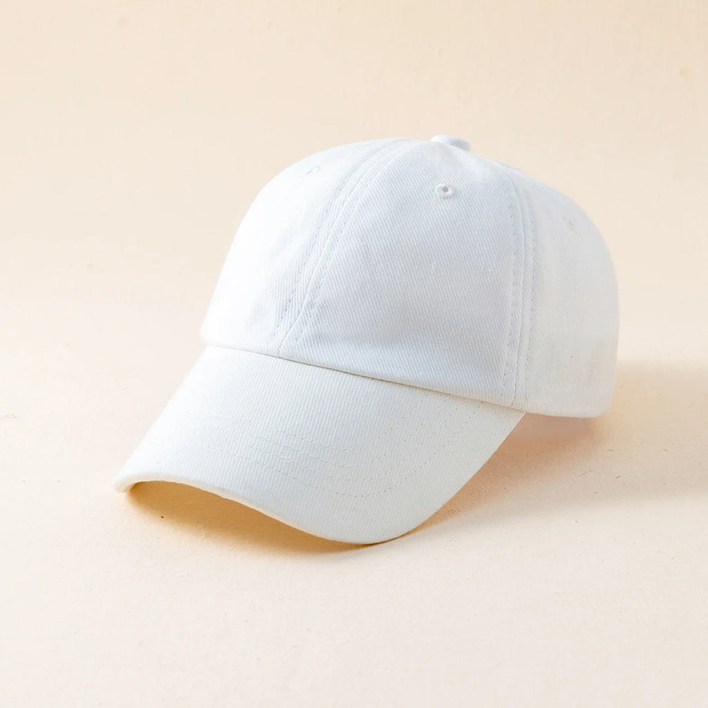 Kids Snap Back Baseball Cap Solid Color Spring Summer Hip Hop Boy Hats Sun Caps Adjustable Breathable Outdoor Travel Kids Hats