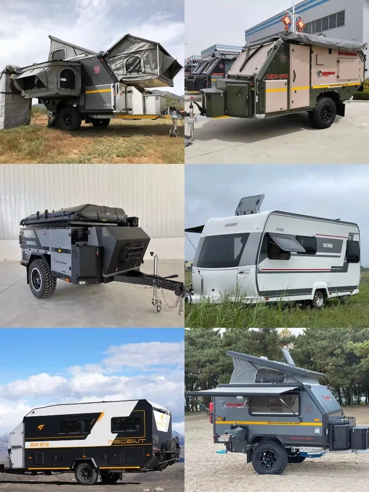 Customized Trailer Tent Camping Waterproof Foldable Tent For Camping Trailer Camper All Terrain Outdoor Family Camp