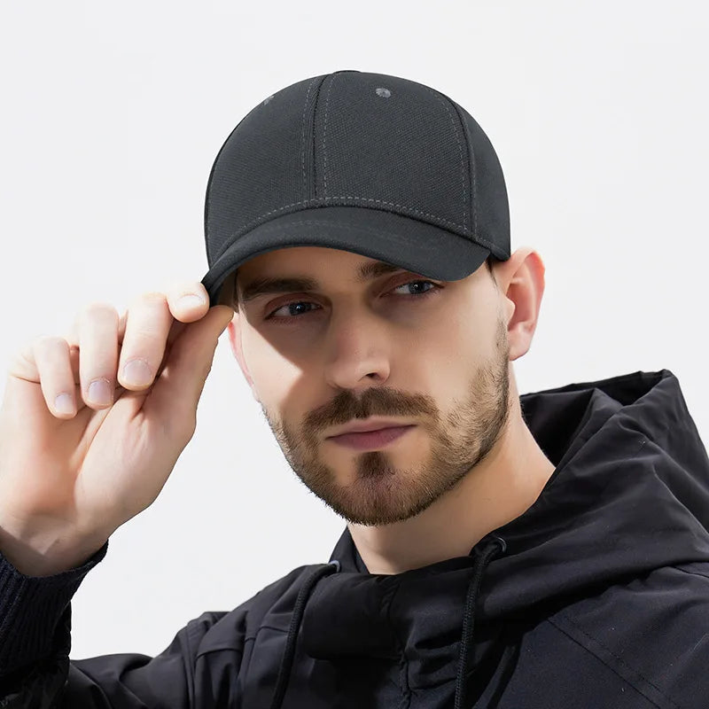 Short Brim Elastic Closed Back Fitted Caps Hats New Cycling Solid Bill Plain Trucker Men Women Hip Hop Baseball Snapback Sun Era