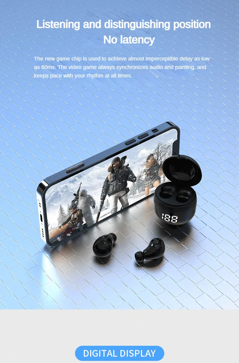 SK18 Heavy Bass Headphones Wireless Bluetooth Earphones Sleeping Headset With Mic Noise Reduction Mini Earbuds For Xiaomi Redmi