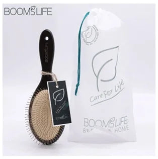 Denman Head Massage Brush Steel Hair Brush Wood HairBrush With Steel Needle Scalp Airbag Hair brush For Hair Combing