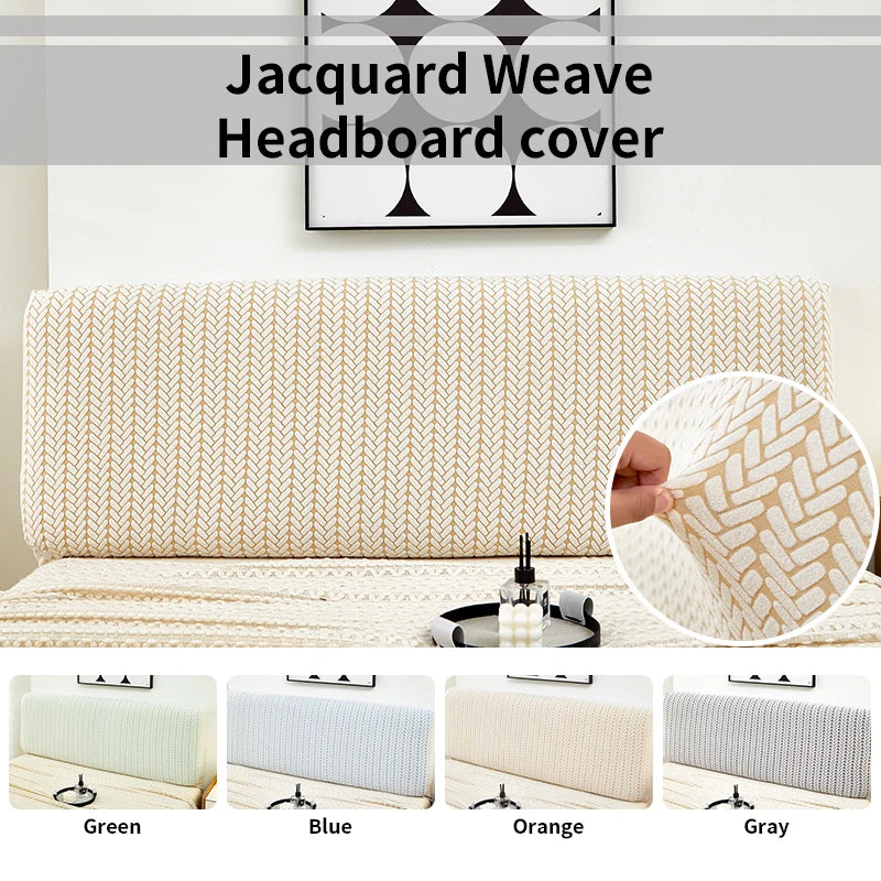 1 PC Headboard Cover elastic jacquard Bedside Cover for bed in bedroom easy to clean Headboard Cover