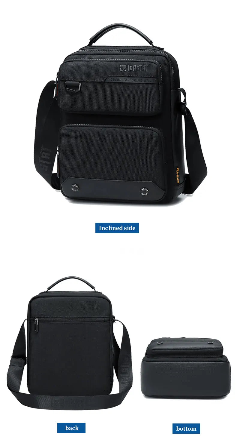 Men Multifunctional Fashion Anti-theft Shoulder Bag Travel Waterproof Oxford Crossbody Sling Bag Casual Messenger Pack For Male