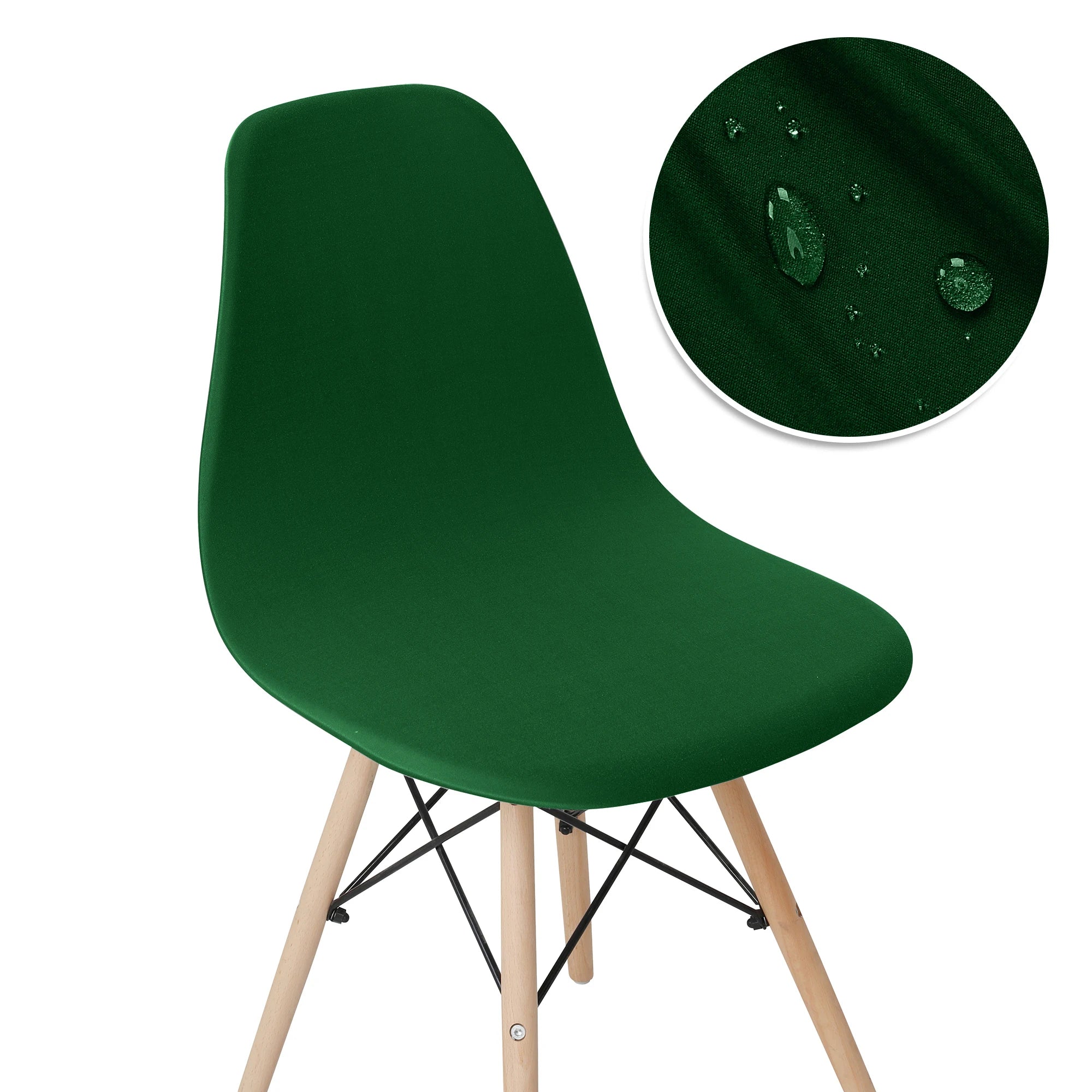 Solid Color Shell Chair Cover Stretch Cheap Short Back Chair Covers Printed Dining Seat Covers For Home Bar Hotel Party Banquet