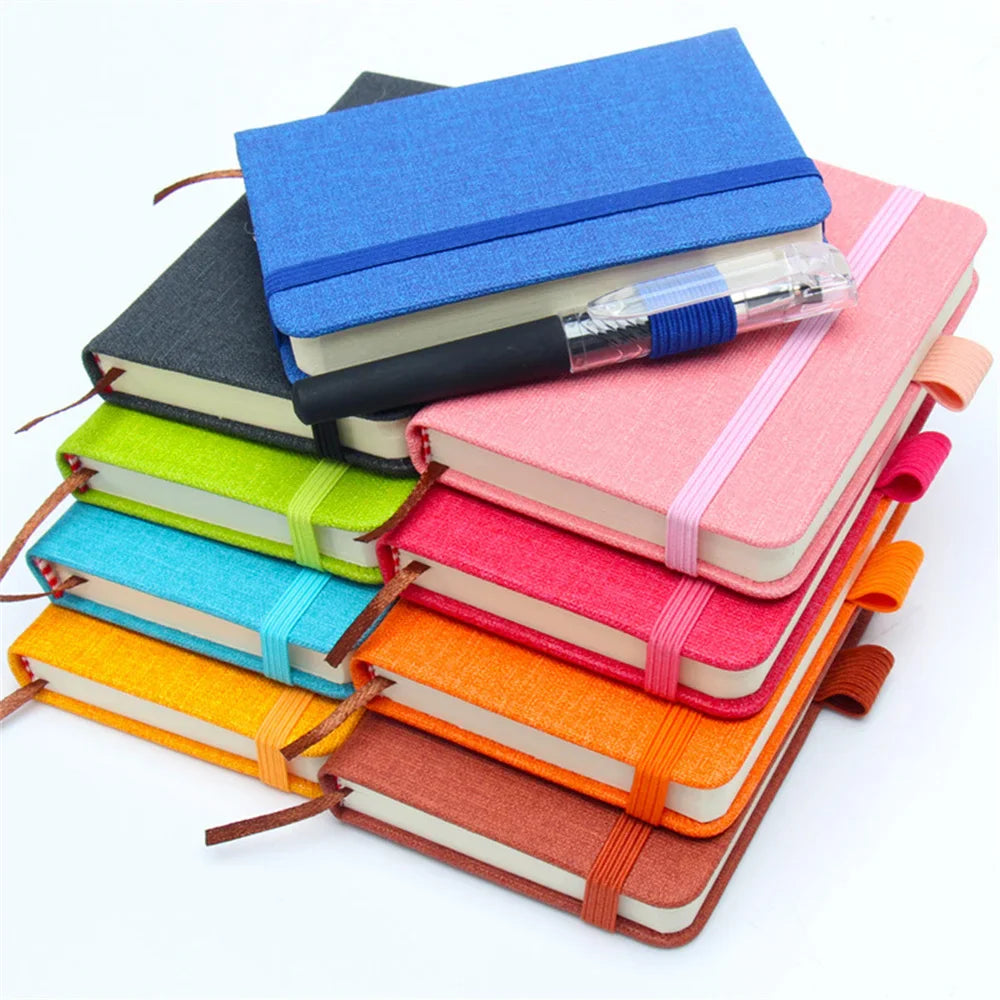 New A7 Mini Notebook Portable Pocket Blank Page Notepad Memo Diary Planner Agenda Note Book Office School Stationery Wholesale