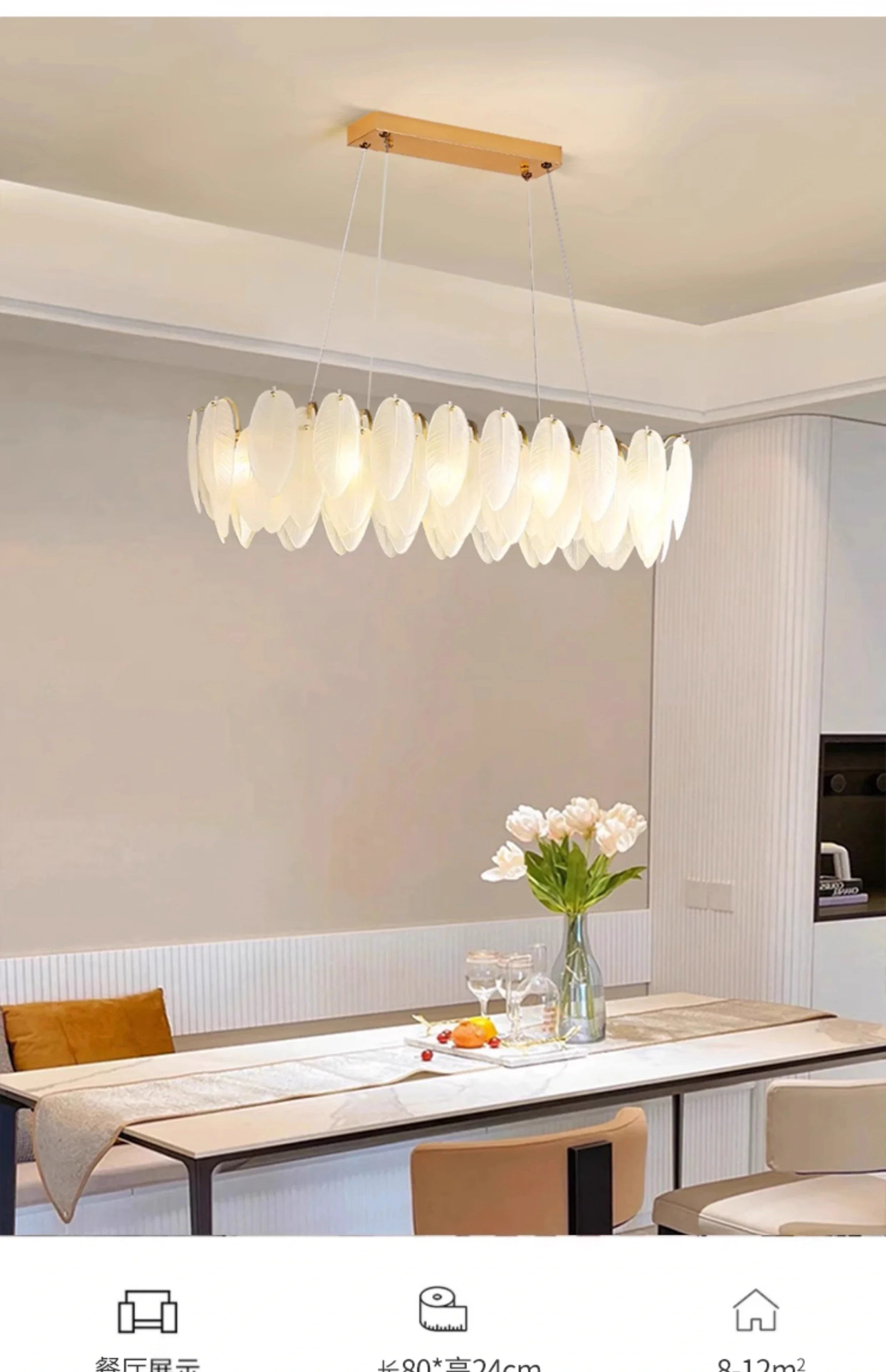 Modern Luxury crystal Chandeliers Gold French Glass chandelier Idoor Home Decor Pendant Lamp for Living Room Dining