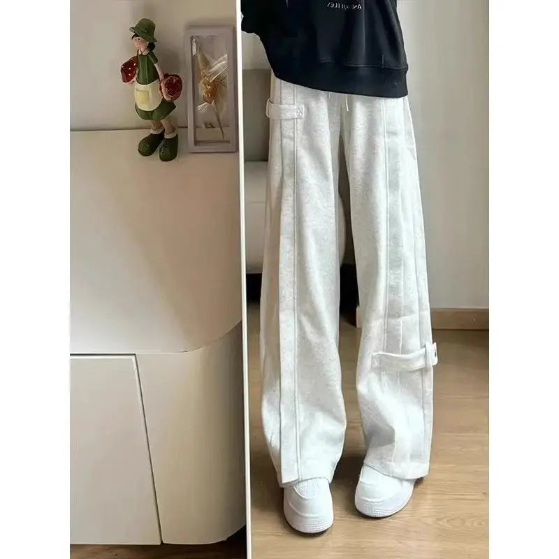 Men's Sweatpants Spring Autumn New Style High Street Versatile Pants Fall Straight Casual