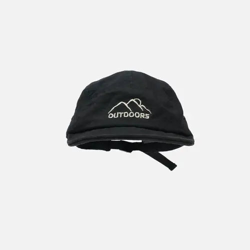 Style Short Brim Peaked Cap Men and Women All-Matching Retro Soft Top Snap-Brim Hat Mountain Embroidery Five-Piece Hat Fashion