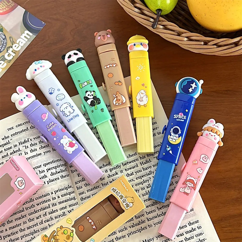 Cute Cartoon Cute Pet Push Pull Eraser Primary School Student Prize Learning Stationery Leave No Trace No Shard Eraser