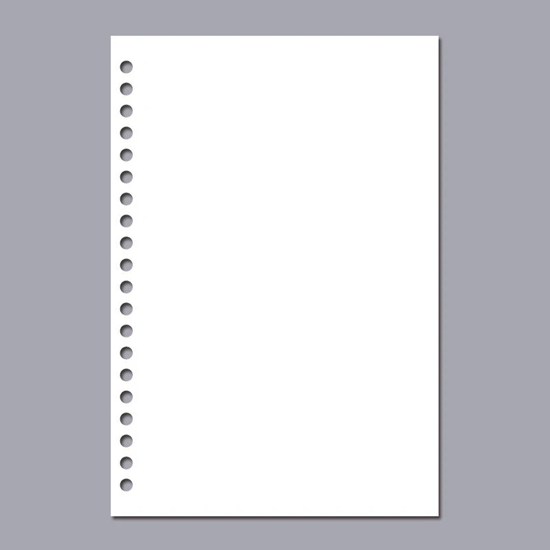 A5 A4 B5 matte adhesive loose strap loose notebook paper planner inner ring file cabinet materials stationery gift traveler