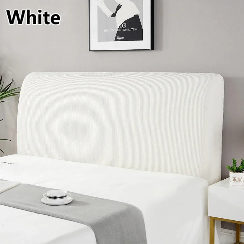 Simple Bedside Cover Elastic Thicken Protection Headboard Case Dust-Proof Nordic Bedroom Bed Cushion Cover House Decoration