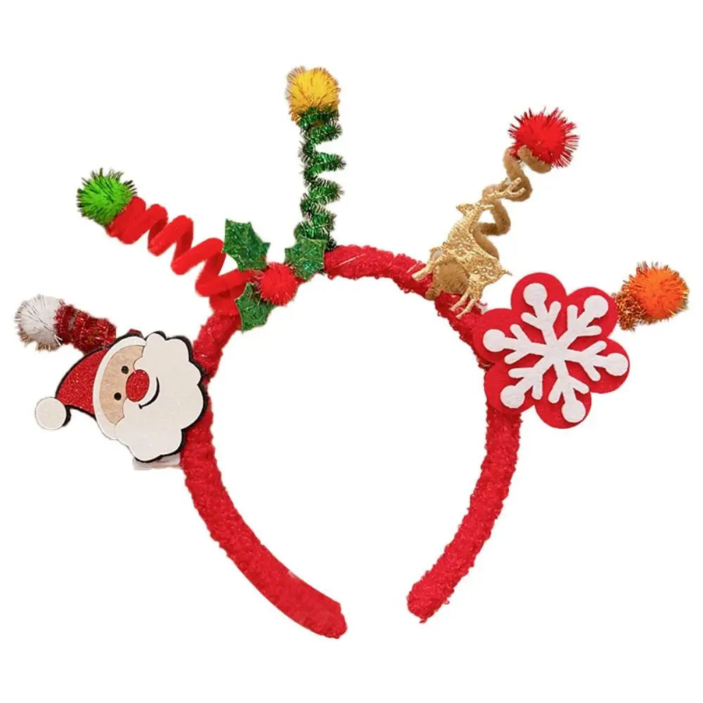 Hair Accessories Christmas Headband Merry Chritmas Xmas Santa Claus Hair Hoop Headpiece Hairband Antler Hair Hoop Girls/Female