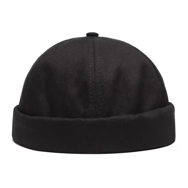 Vintage Brimless Cotton Baseball Snapback Caps Hip Hop Skull Hats Adjustable