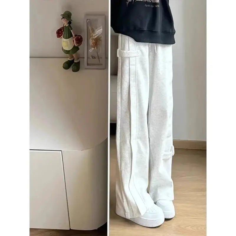 Men's Sweatpants Spring Autumn New Style High Street Versatile Pants Fall Straight Casual