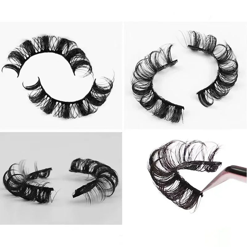 NEW 10Pairs 3D Mink Lashes russian strip lash Dramatic False Eyelashes Faux Cils Makeup Wholesale Fake Eyelash Extension