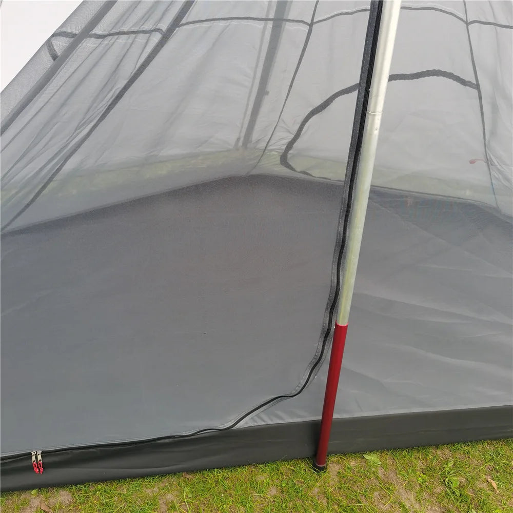 Pentagon and a half inner tent Tingxue 400 rodless portable pyramid camping outdoor tent