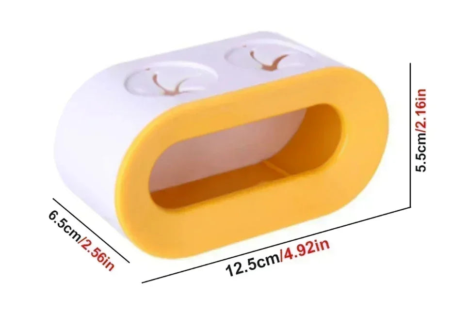 Bathroom Toothbrush Holder Wall Mount Bathroom Organizer Double Single Hole Self Adhesive Tooth Brush  Accessories Space Saving