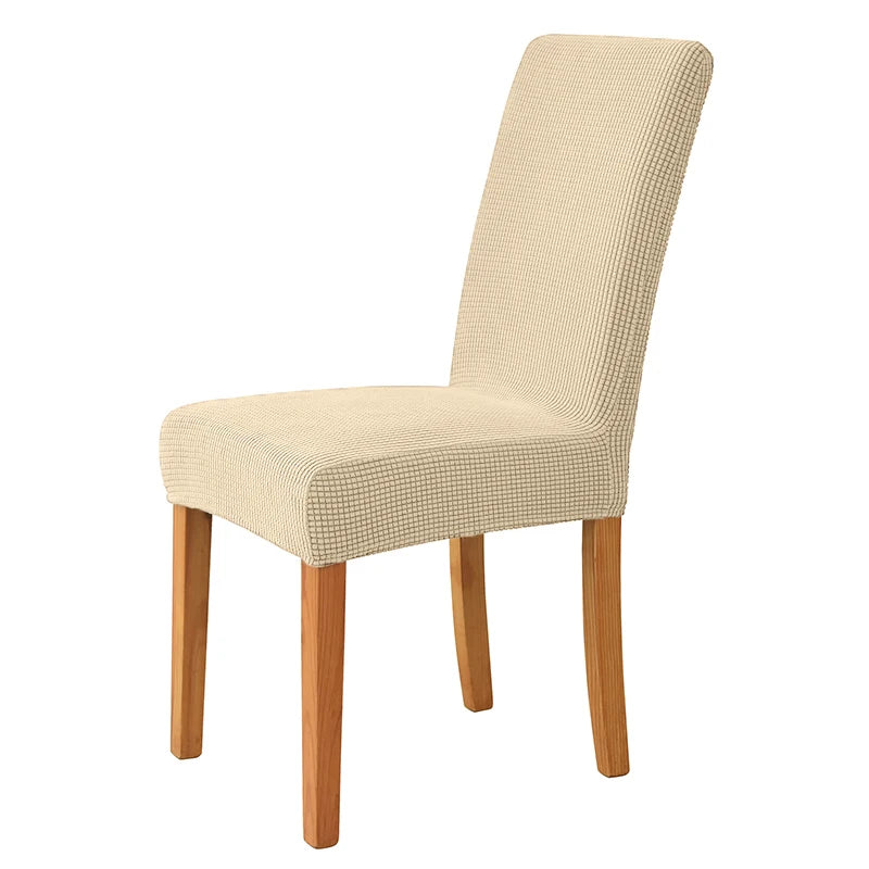 Jacquard Corn Kernel Fabric Chair Cover Universal Size Cheap Chair Covers Stretch Seat Slipcovers for Dining Room Home Decor 1PC