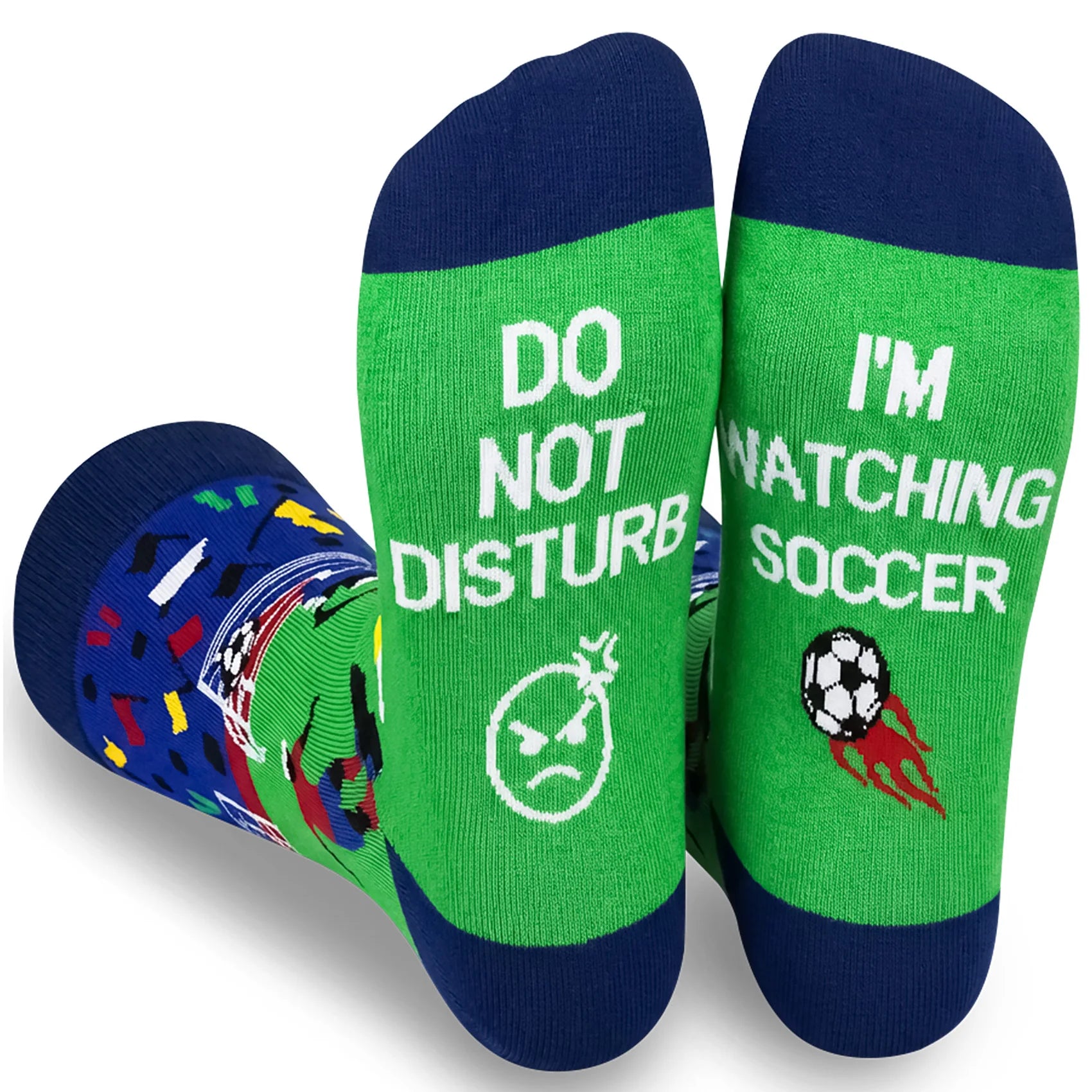 Funny Socks for Men Women Teen Boys -Fun Novelty Funky Socks Gift Ideas Men's Outdoor Gym Socks Comfortable Soft Football Socks