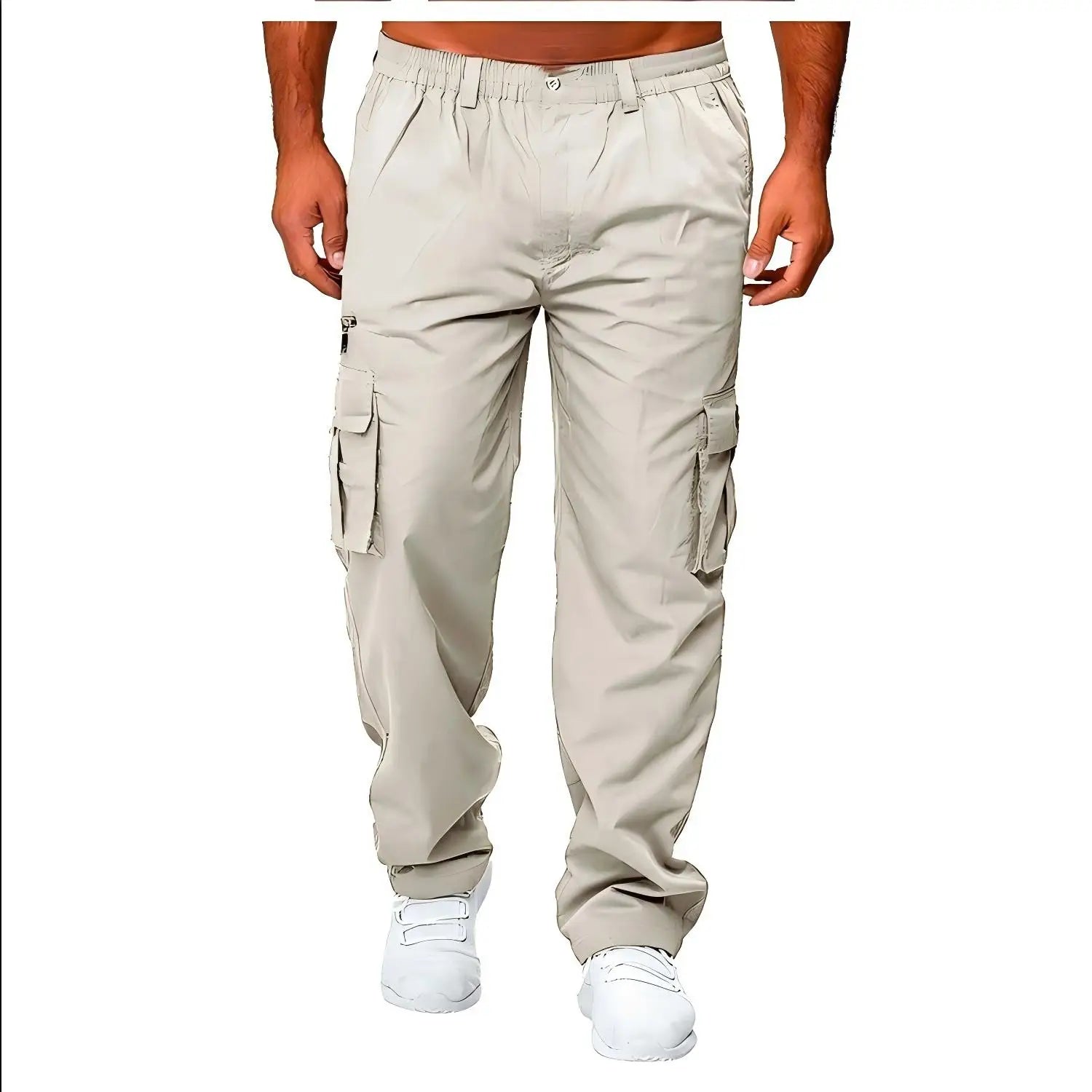 Men Sweatshirts Jogging Pants Men Casual Pants Men Stylish Color Block Zip Pockets Drawstring Sports Skinny Pants Trousers Pants