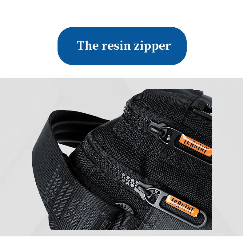 Men Multifunctional Fashion Anti-theft Shoulder Bag Travel Waterproof Oxford Crossbody Sling Bag Casual Messenger Pack For Male