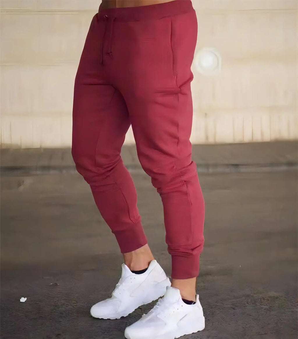 Men Sweatshirts Jogging Pants Men Casual Pants Men Stylish Color Block Zip Pockets Drawstring Sports Skinny Pants Trousers Pants