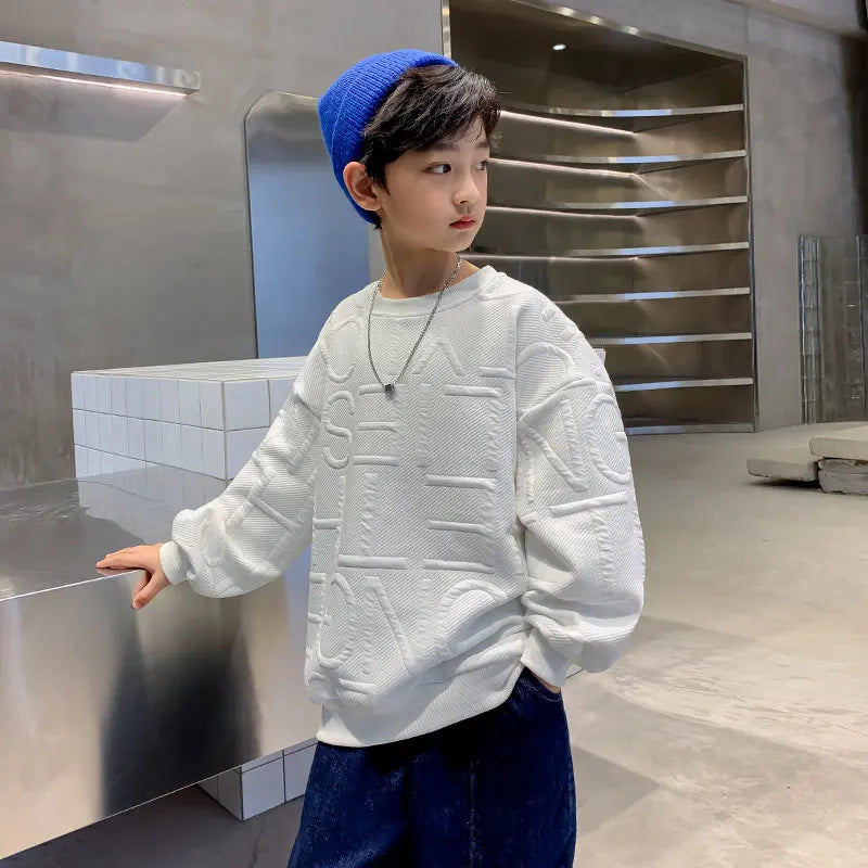 2023 Children Sweatshirts For Boys Cotton Coat Long Sleeve Baby Boy Tops Kids Spring Fall Clothes 5 6 7 8 9 10 11 12 13 14Years