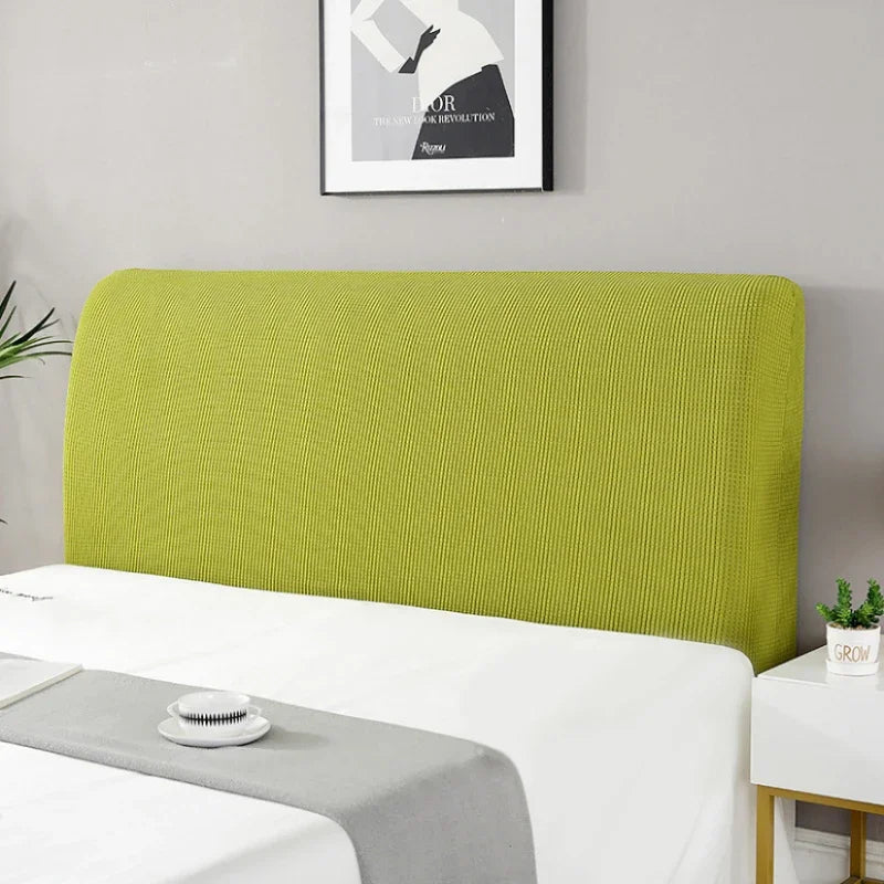 Simple Bedside Cover Elastic Thicken Protection Headboard Case Dust-Proof Nordic Bedroom Bed Cushion Cover House Decoration