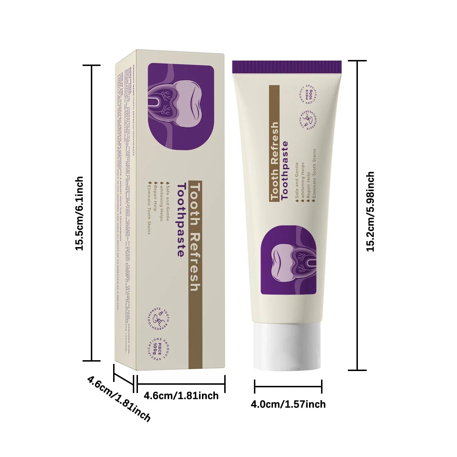 Tooth Repairing Toothpaste Whitening Teeth Fresh Mouth Tartar Stain Remover Bright Dental Cleaning Inhibit Bad Breath Toothpaste